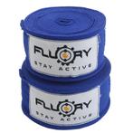 Fluory Boksbandages Hand Wraps Blauw 300 / 500 cm, Sport en Fitness, Verzenden, Nieuw, Vechtsportbescherming