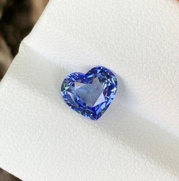 Zonder Minimumprijs - 1 pcs Blauw Saffier - 1.65 ct -