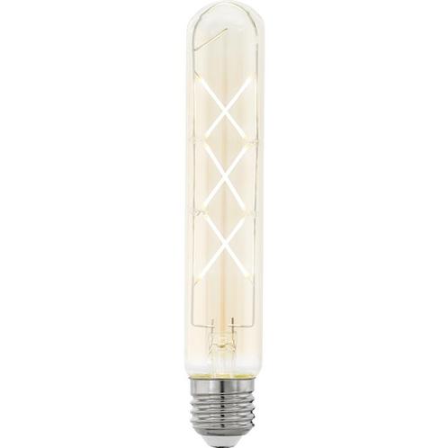 Filament LED Lamp Buis Vintage Cross Amber 185 mm Ø30 mm E27, Huis en Inrichting, Lampen | Losse lampen, Verzenden