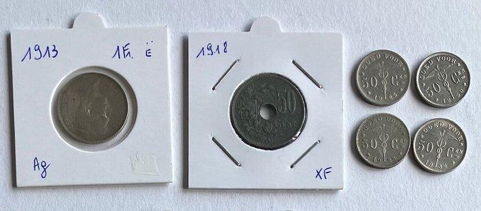 België. Albert I. 1910-1931, collection of Belgian coins (41, Postzegels en Munten, Munten | Nederland