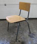 Stoel met houten zitvlak 48cm, grijs, Nieuw in verpakking