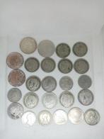 Wereld. 25 monete argento 24 pz argento 1 in cupronichel