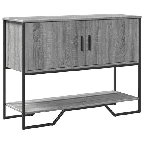 vidaXL Wandtafel 100x35x74,5 cm bewerkt hout grijs sonoma, Huis en Inrichting, Tafels | Bijzettafels, Nieuw, Verzenden