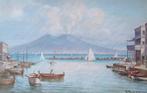 Giocondo Zampogna (1899-1965) - Veduta di Napoli con Vesuvio, Antiquités & Art