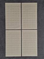Congo belge 1960 - Katanga TX1a en 4 feuilles complètes de, Gestempeld