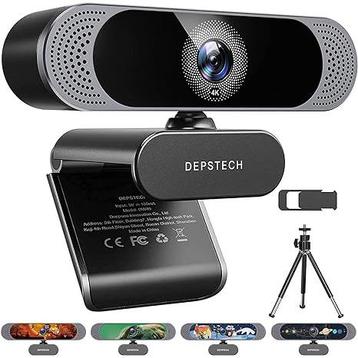 Depstech DW49 - 4K  webcam - 8MP HD - autofocus met disponible aux enchères