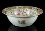 Un grand lavabo chinois Rose Mandarin de 40 cm de, Antiek en Kunst