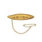 Gouden broche met Zeeuwse knopen (Zeeuwse knoop), Handtassen en Accessoires, Broches, Ophalen of Verzenden, Gebruikt, Overige kleuren