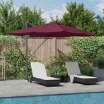 vidaXL Cantilever Roma Parasol Rood en Zwart 352 x 251 x 265, Verzenden, Nieuw