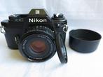 Nikon EM (‘silver button’) + Nikon 1,8/50mm E-series (1e, Audio, Tv en Foto, Nieuw