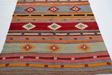 Usak - Kelim - 295 cm - 178 cm - Kleurrijk wollen kilim beschikbaar voor biedingen