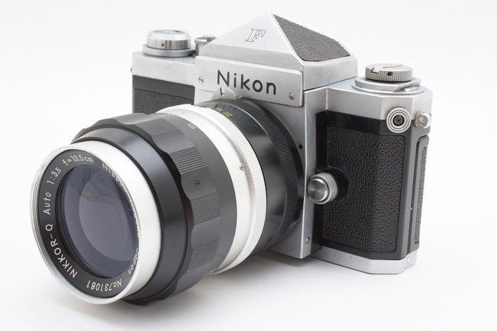 Nikon F Eye Level Silver Late Model Nikkor-Q Auto 3.5/135mm, Audio, Tv en Foto, Fotocamera's Analoog