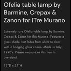 Murano, ITre - Paolo Crepax, Barmine & Zanon - Lampe -, Antiek en Kunst