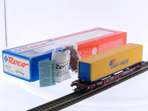 Schaal H0 Roco 46576 containerwagen Arcus logistic van..., Hobby en Vrije tijd, Modeltreinen | H0, Gelijkstroom, Analoog, Zo goed als nieuw