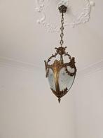 Lantaarn - Brons - Gebogen kristal, brons