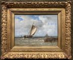 Jan Frederik Schutz (1817-1888) - Uitvarende zeilboot, Antiek en Kunst, Kunst | Schilderijen | Klassiek
