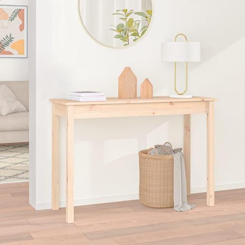 vidaXL Wandtafel 110x40x75 cm massief grenenhout, Huis en Inrichting, Tafels | Bijzettafels, Nieuw, Verzenden