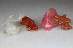 4x collectie sculpturen - beeldjes - Poissons - Agaat, Agate