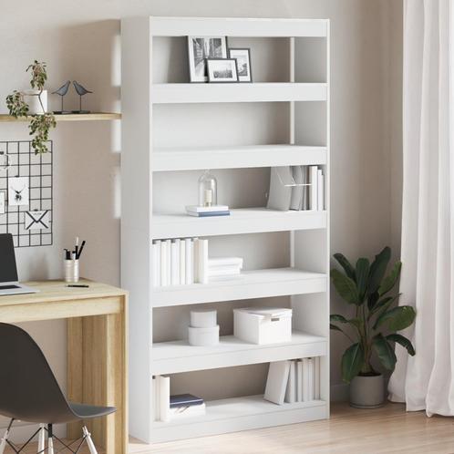 vidaXL Boekenkast/Muurdivider Wit 100x30x198 cm, Huis en Inrichting, Kasten | Boekenkasten, Nieuw, Verzenden