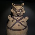 Kansen Terracotta Figuurlijk bolvormig vaasje. 38 cm H. 1000, Verzamelen