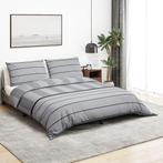 vidaXL Dekbedovertrekset 260x240 cm katoen grijs, Verzenden, Nieuw
