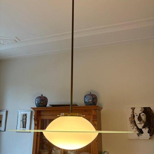 Unknown - Plafondlamp - Planeet vormige lamp - Verguld, Antiek en Kunst, Antiek | Verlichting