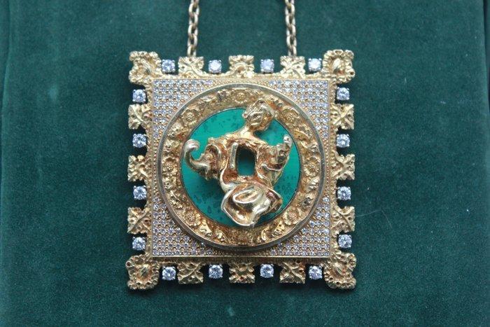 Other brand - Collier - Salvador Dalì - 18 carats Or jaune -, Handtassen en Accessoires, Kettingen