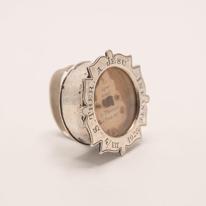 Relikwie - Heilige Theresia in zilveren kusreliek - Zilver -, Antiek en Kunst, Kunst | Niet-Westerse kunst