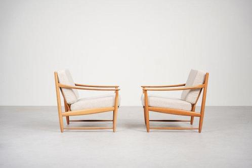 Fauteuil (2) - Kersenhout, Antiek en Kunst, Kunst | Designobjecten