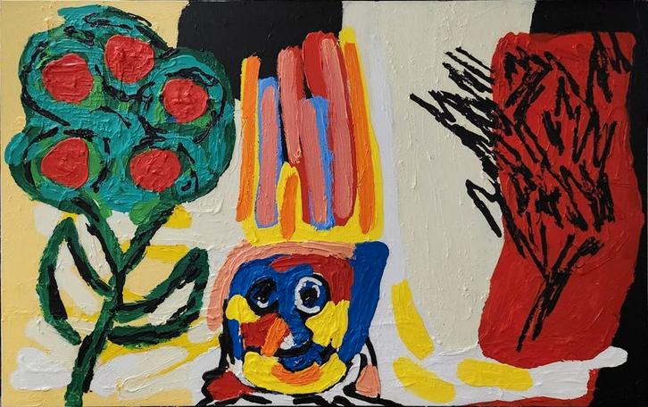 Menno Baars – Searching for Shark, Antiek en Kunst, Kunst | Schilderijen | Modern