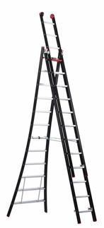 Altrex 3-delige reformladder Nevada 3×12 sporten, Doe-het-zelf en Bouw, Ladders en Trappen, Nieuw, Ladder, Opvouwbaar of Inschuifbaar