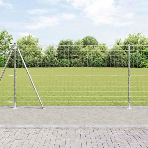 vidaXL Euro Fence met 7 flenspalen 1,2 x 10 m van, Tuin en Terras, Tuinhekken en Hekwerk, Nieuw, Verzenden