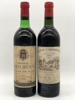 Mixed lot of 2 x 75cl Grand Crus Bordeaux from late 70s, Ophalen of Verzenden, Nieuw, Frankrijk, Rode wijn