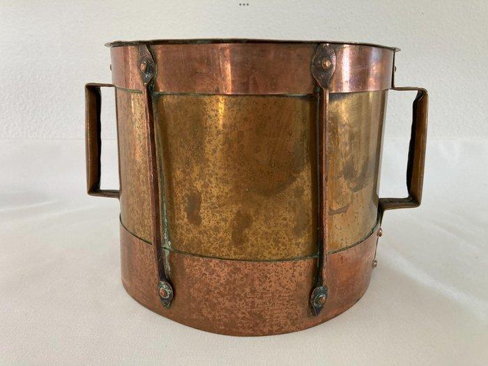 Maatbeker - Koper - Koperen Graanmaat - volkskunst - Frans, Antiek en Kunst, Curiosa en Brocante