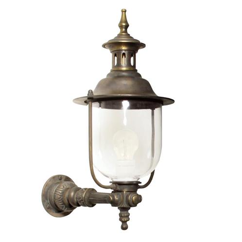 Buitenverlichting brons-koper Bronzen buitenlamp Lindau staa, Tuin en Terras, Buitenverlichting, Verzenden