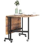Opklapbare Eettafel, Geschikt Voor Maximaal 6 Personen, Met, Huis en Inrichting, Verzenden, Nieuw