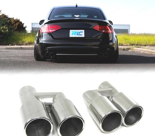 Embouts Déchappement Double Pour Audi A4 B8 07-15, Auto-onderdelen, Uitlaatsystemen, Verzenden