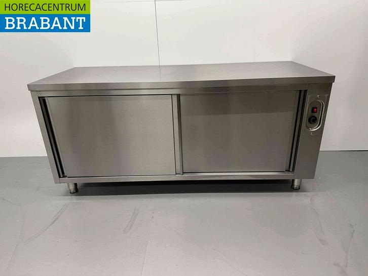 RVS Warmhoudkast Bordenwarmhoudkast 2 schuifdeuren, Zakelijke goederen, Horeca | Keukenapparatuur, Ophalen of Verzenden