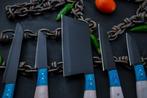 Keukenmes - Kitchen knife set - Hardhout, hars en staal met