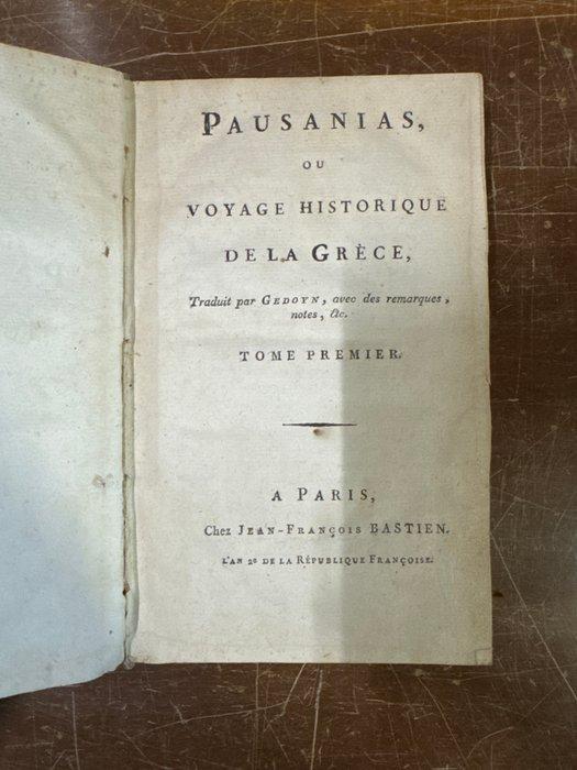 Pausanias; Traduit par Gedoyn - Pausanias, ou Voyage, Antiquités & Art, Antiquités | Livres & Manuscrits