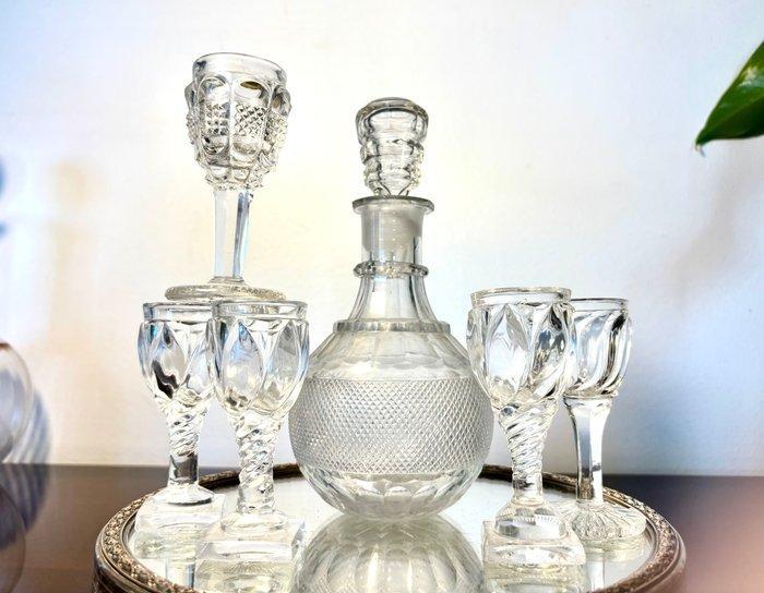 Montcenis - Service de boisson (6) - Cristal, Antiquités & Art, Curiosités & Brocante