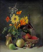 Gustav Guthknecht (1843-1933) - Still life with flowers,, Antiquités & Art