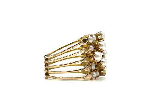 Zonder Minimumprijs - Ring - 14 karaat Geel goud, Handtassen en Accessoires, Ringen