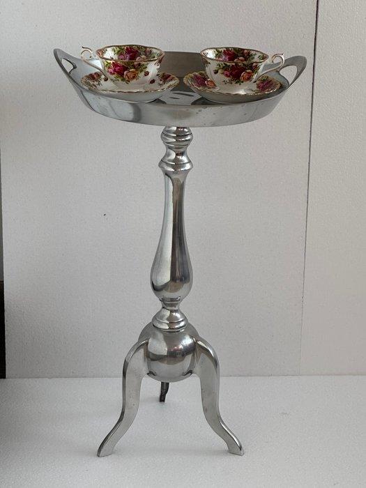 Tafel - Aluminium - Koffietafel/Fruitschaal, Antiek en Kunst, Curiosa en Brocante