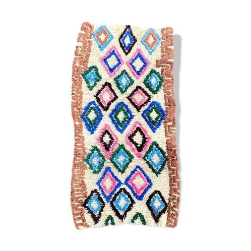 Berber Marokkaans vintage gekleurd wollen tapijt -, Huis en Inrichting, Stoffering | Tapijten en Vloerkleden