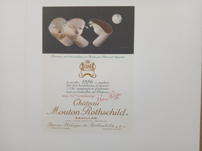 Bernard Séjourné - Château Mouton Rothschild 1986, Verzamelen, Wijnen