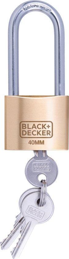 Tweedekans | BLACK+DECKER Hangslot - 40mm - Lange Beugel -, Fietsen en Brommers, Fietsaccessoires | Overige Fietsaccessoires, Ophalen of Verzenden