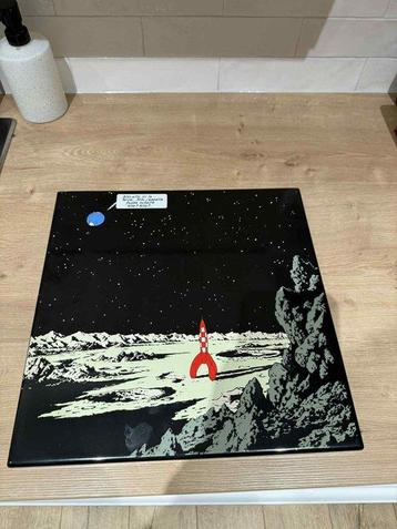 Moulinsart - Tintin - 1 - Plaque émaillée - La Fusée sur la beschikbaar voor biedingen