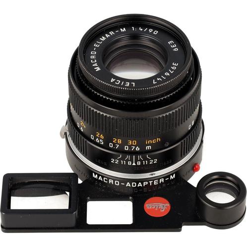 Leica Macro-Elmar-M 90mm f/4 + Macro-Adapter-M occasion, Audio, Tv en Foto, Foto | Lenzen en Objectieven, Zo goed als nieuw, Verzenden