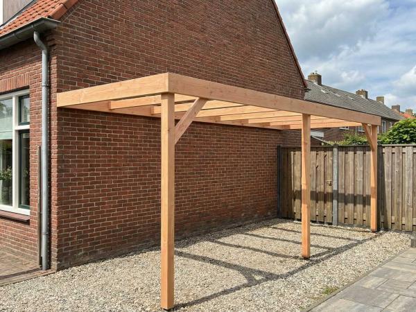 Veiling - Carportframe muuraanbouw  500x300x215 cm, Tuin en Terras, Overkappingen
